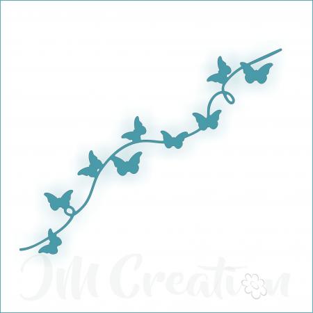 Stanzschablone - Schmetterlingsbordüre